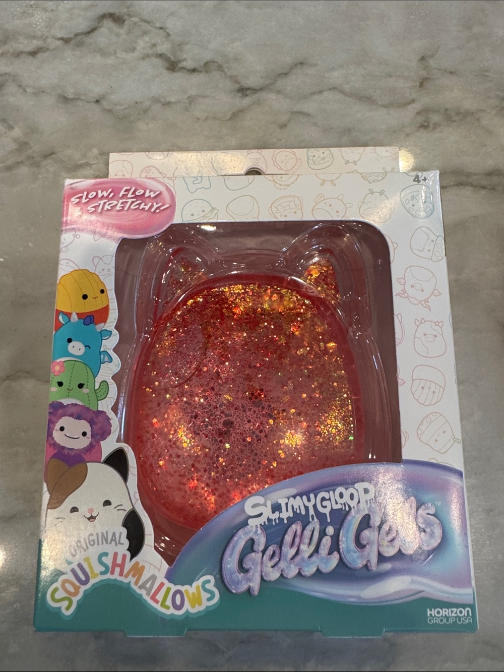 Squishmallows Pink Glitter Gelli Gels Slimy Glob